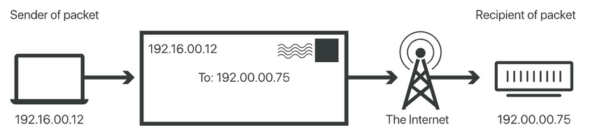 IP 地址使数据包到达其目的地